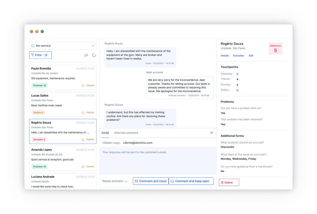 Atendimento ao cliente