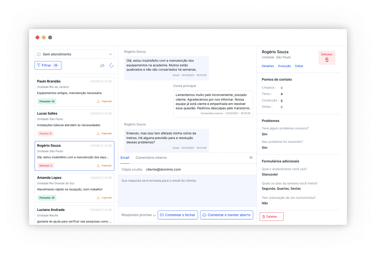 Atendimento ao cliente